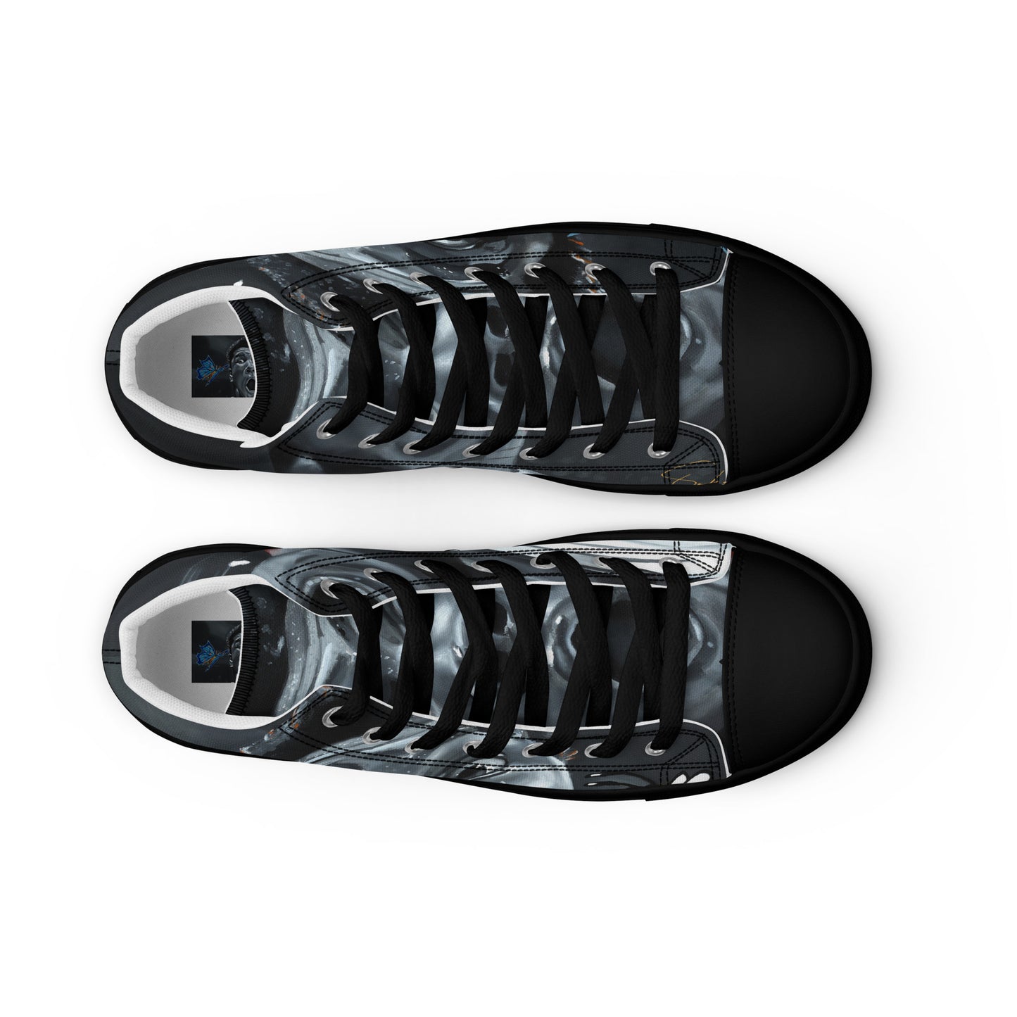 Men’s high top canvas shoes
