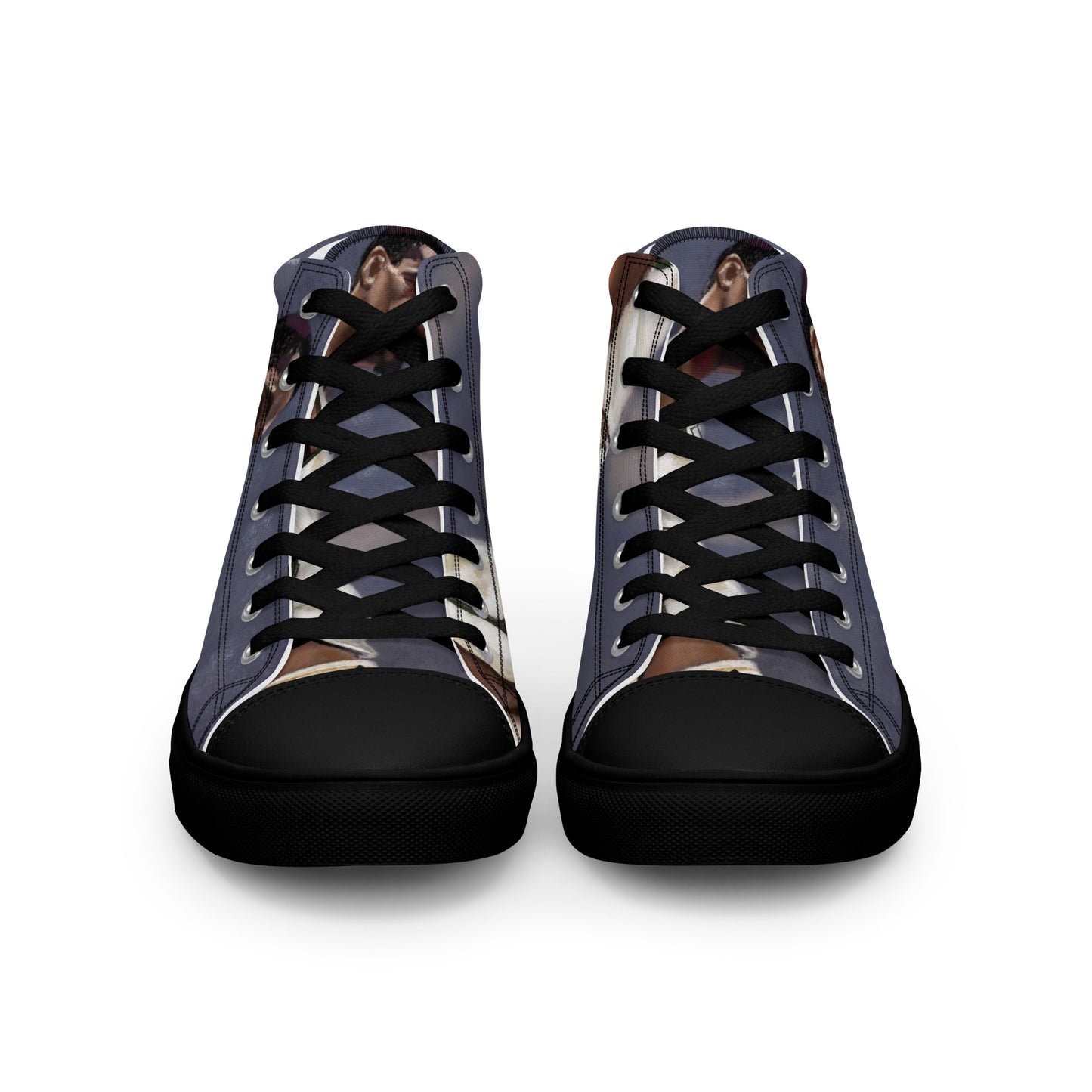 Men’s high top canvas shoes