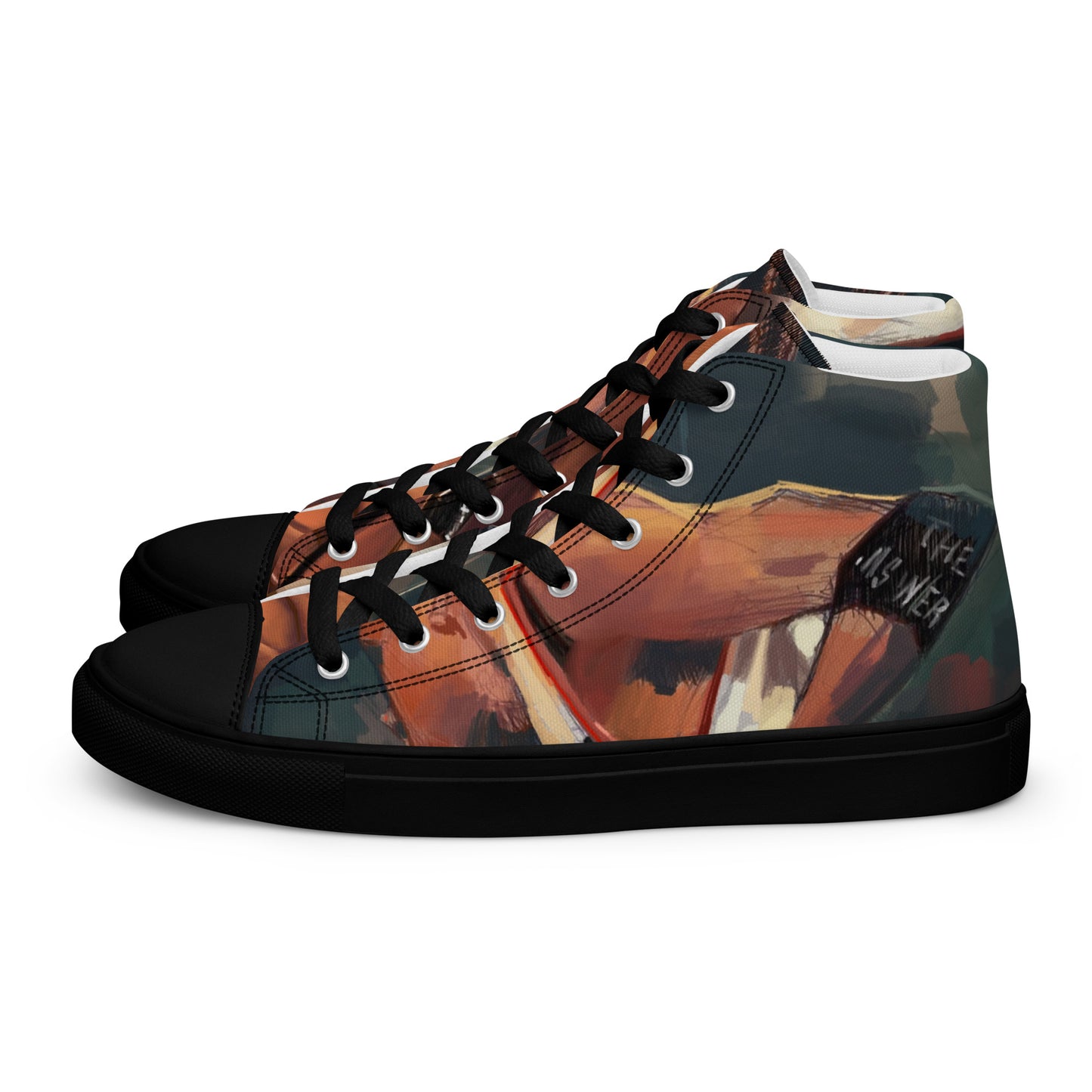 Men’s high top canvas shoes