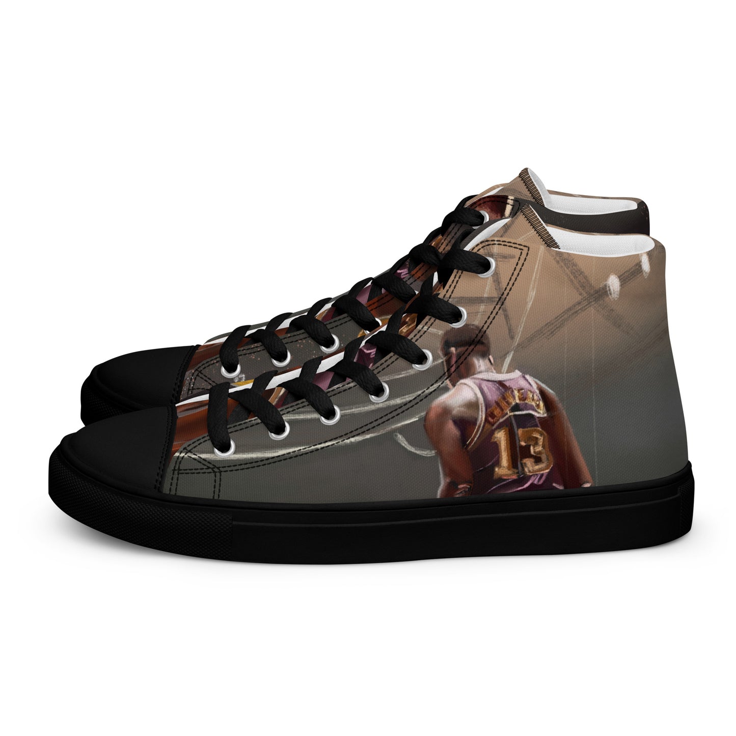 Men’s high top canvas shoes