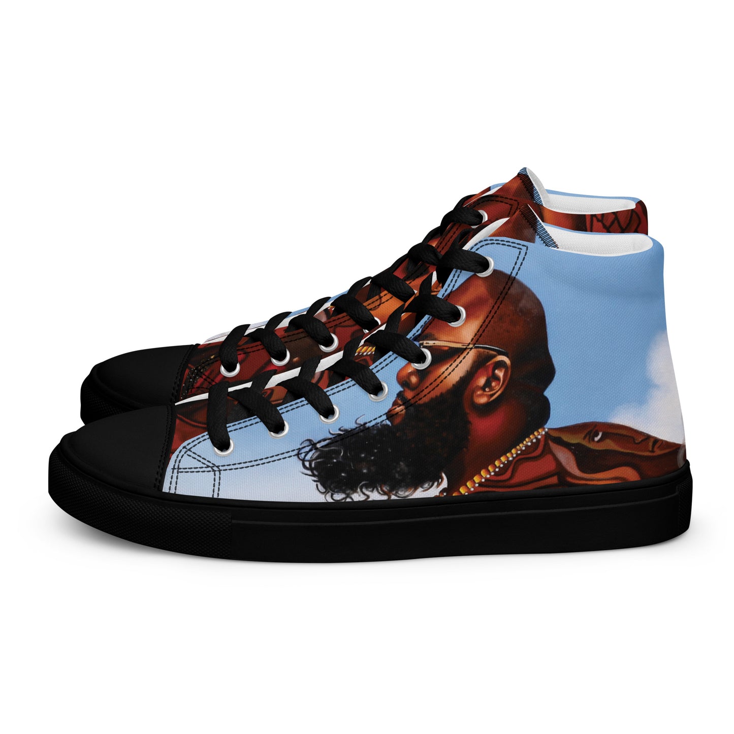 Men’s high top canvas shoes