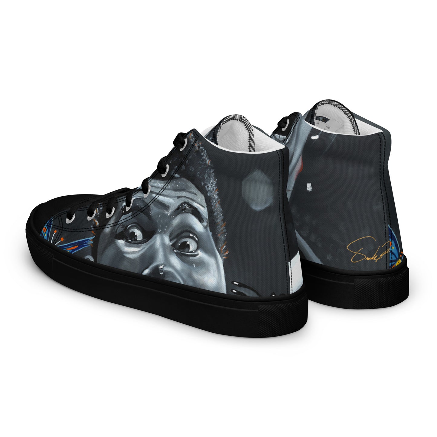 Men’s high top canvas shoes