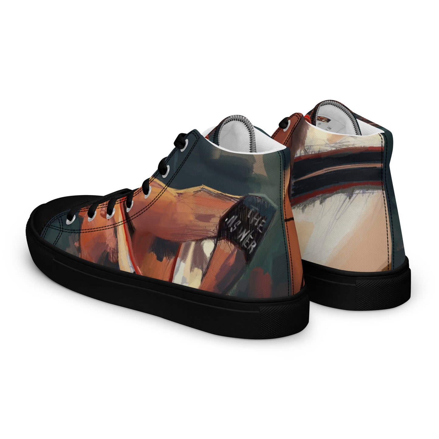 Men’s high top canvas shoes