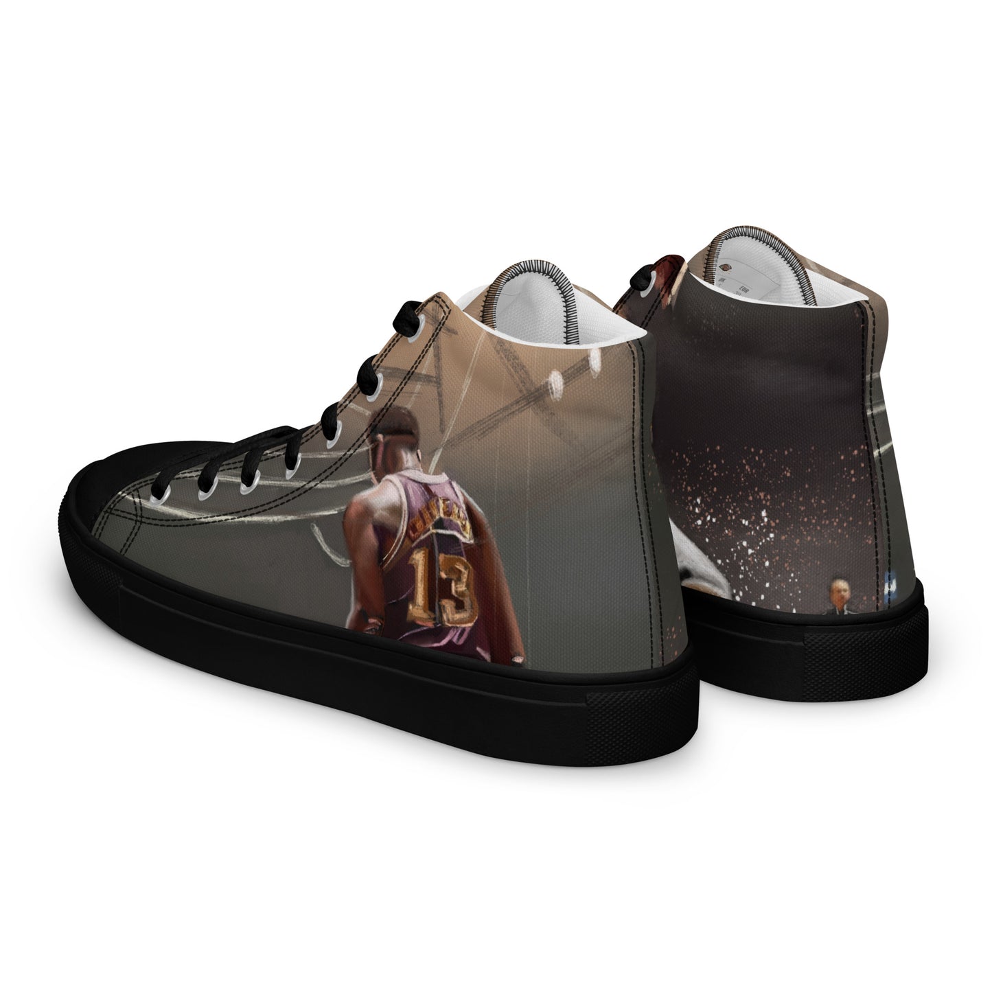 Men’s high top canvas shoes