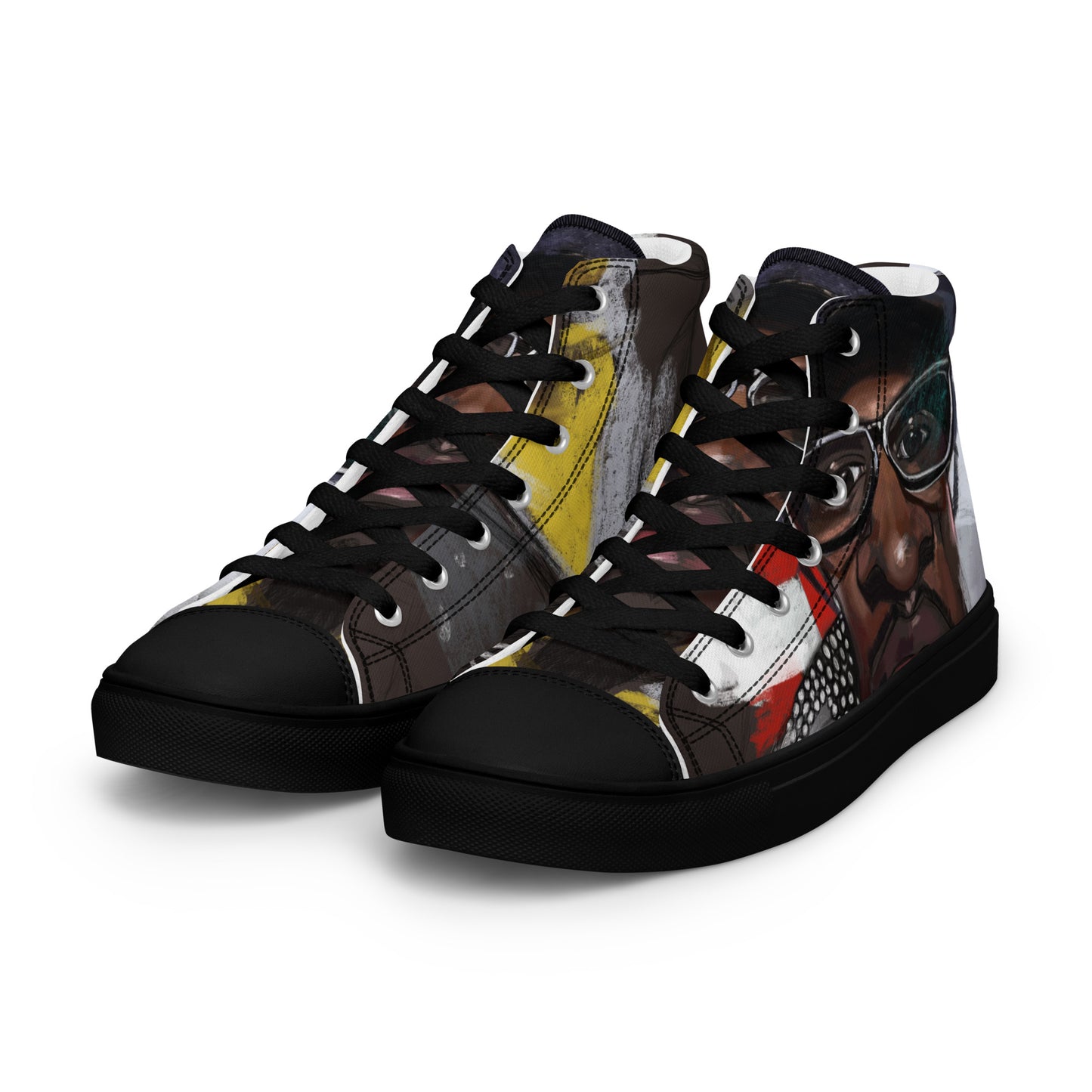 3 Stacks Men’s high top canvas shoes