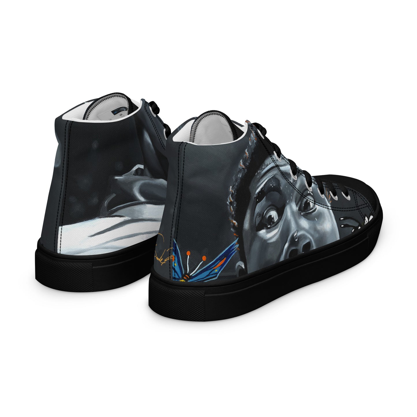 Men’s high top canvas shoes