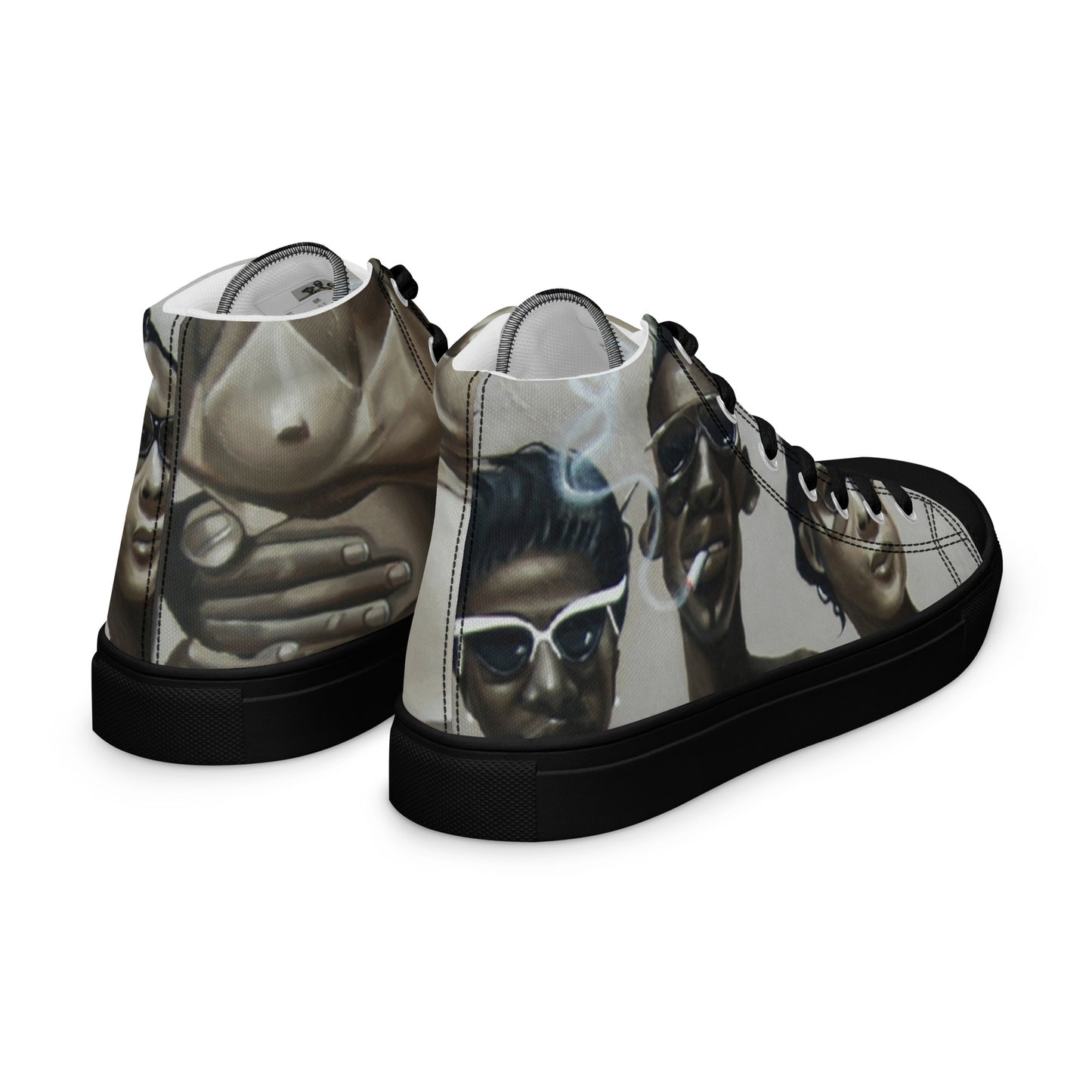 Two By The Hips  high top canvas shoes