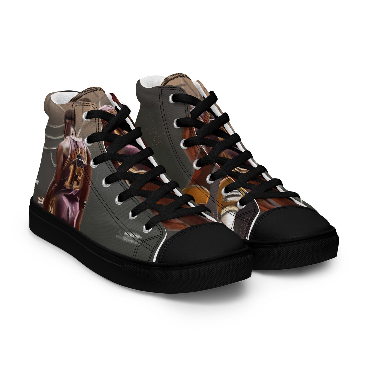 Men’s high top canvas shoes