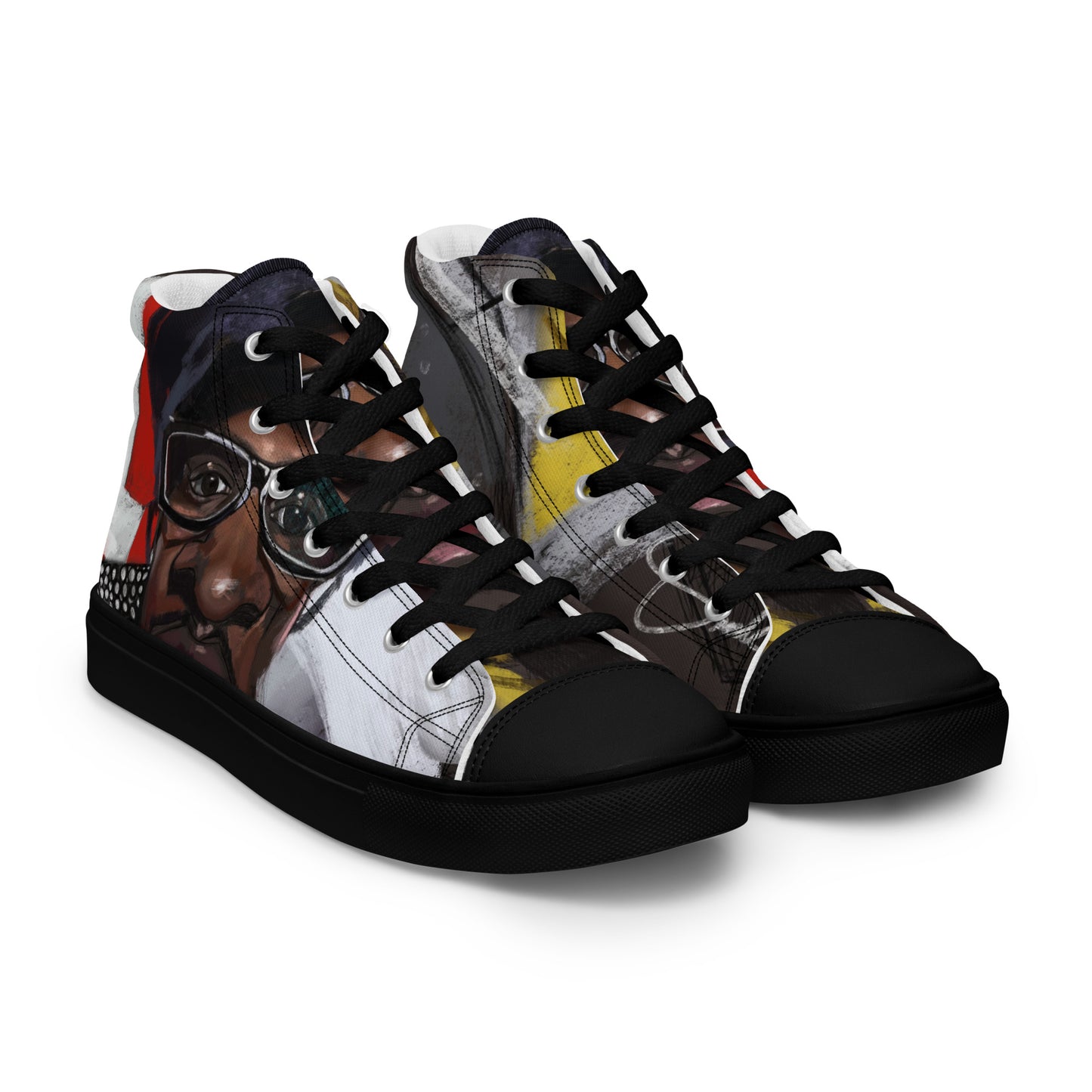 3 Stacks Men’s high top canvas shoes