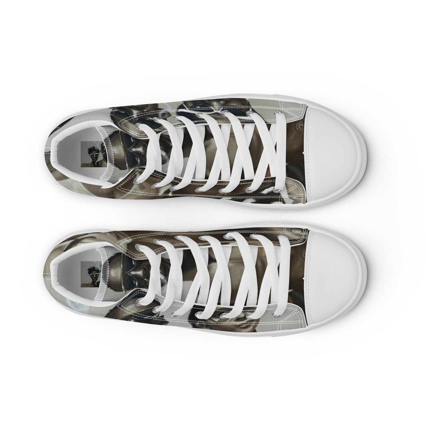 Two By The Hips high top canvas shoes