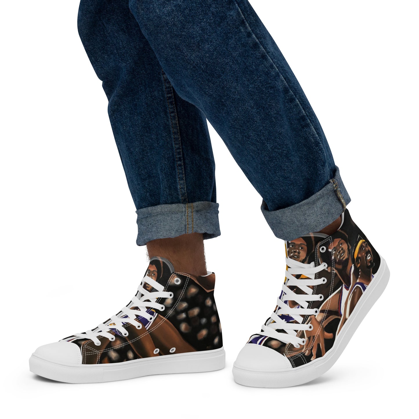 clash of the titans high top canvas shoes