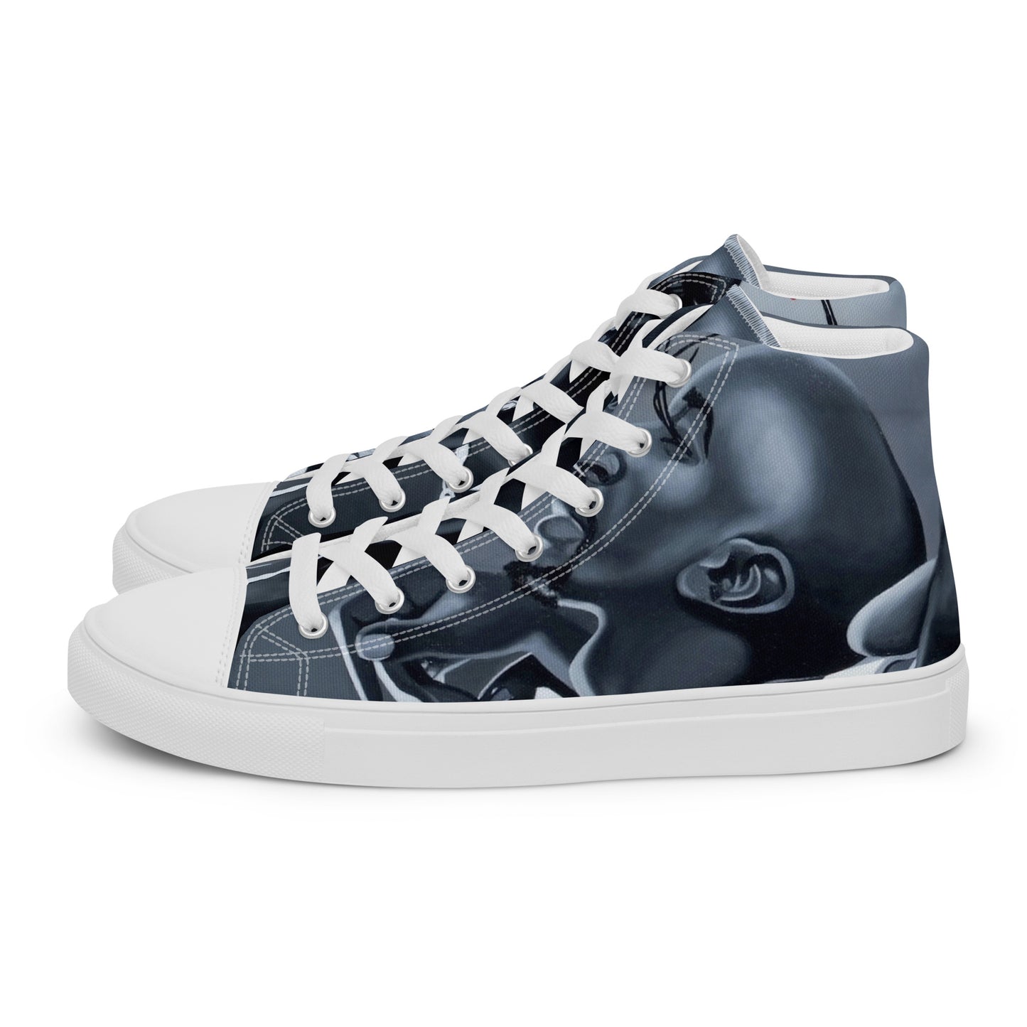 Microphone Fiend Men’s high top canvas shoes