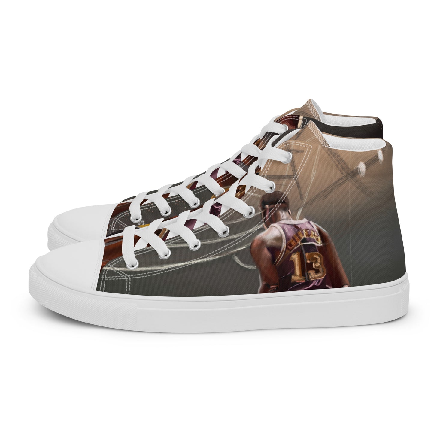 Men’s high top canvas shoes