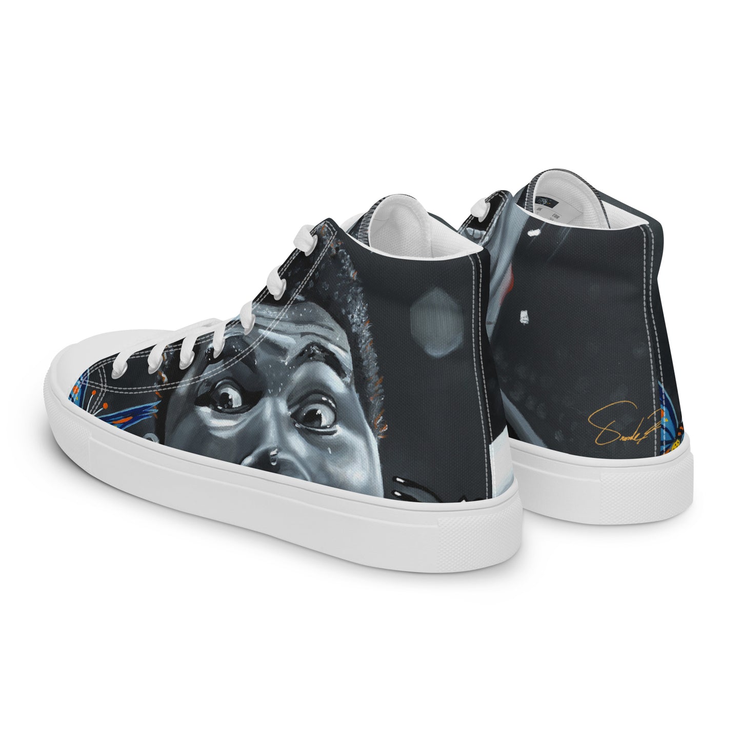 Men’s high top canvas shoes