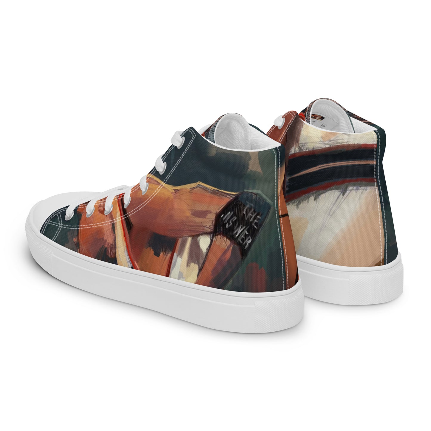 Men’s high top canvas shoes