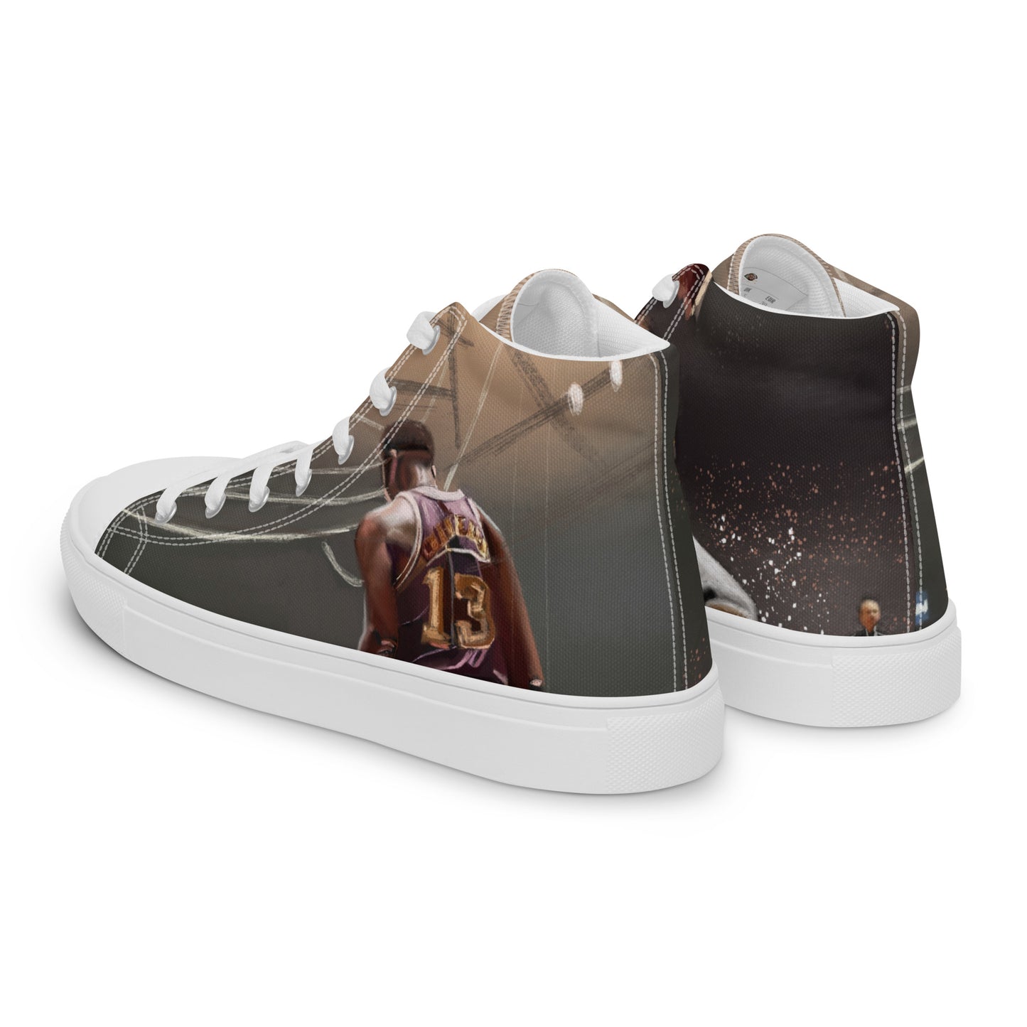 Men’s high top canvas shoes