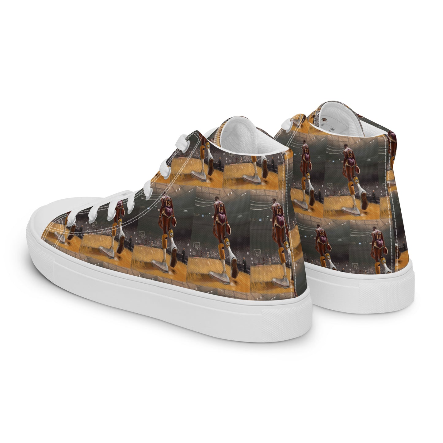 Men’s high top canvas shoes