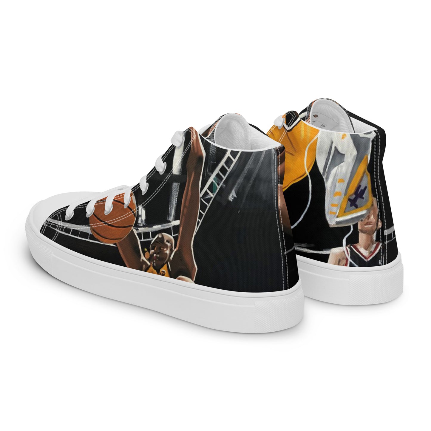 Men’s high top canvas shoes