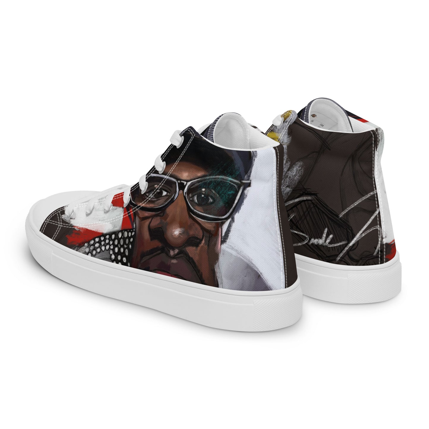 3 Stacks Men’s high top canvas shoes