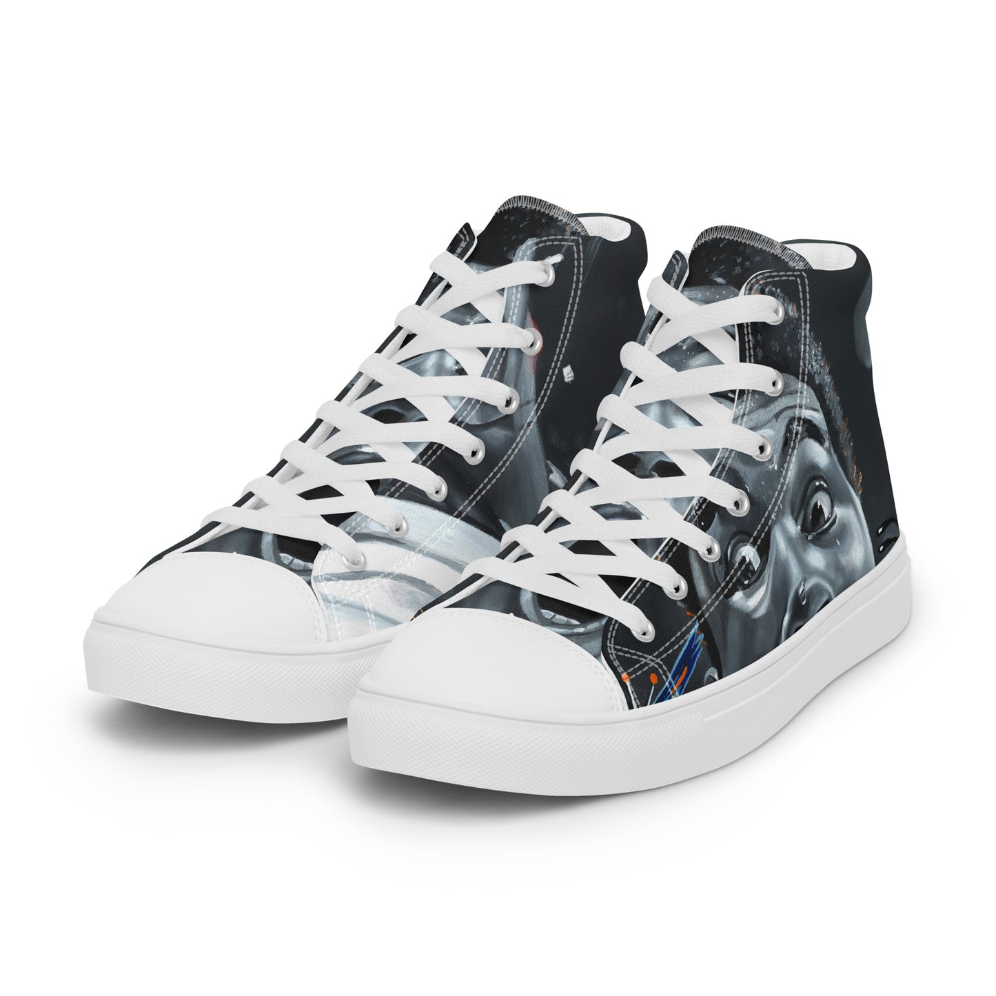 Sting Like A Bee high top canvas shoes