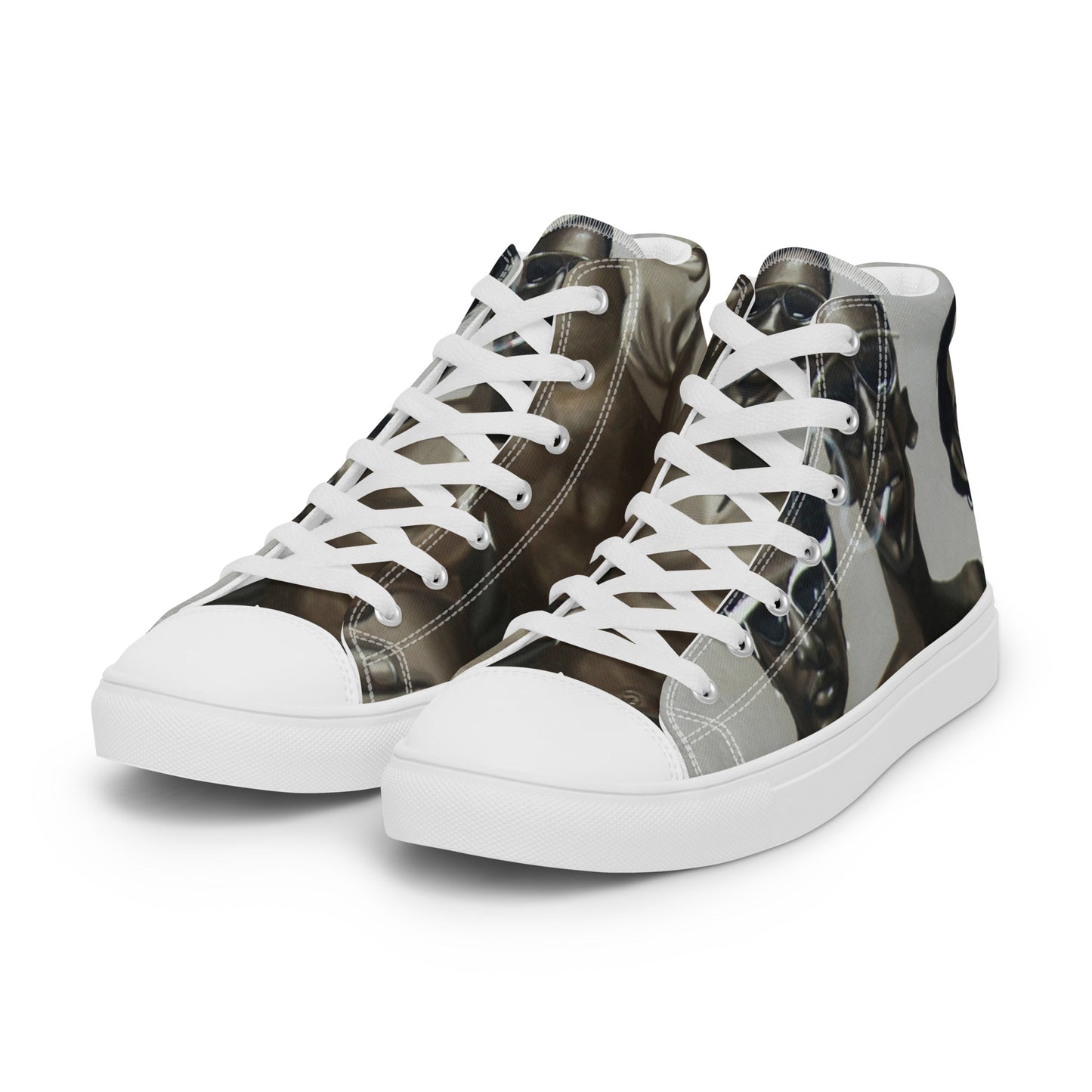 Two By The Hips  high top canvas shoes