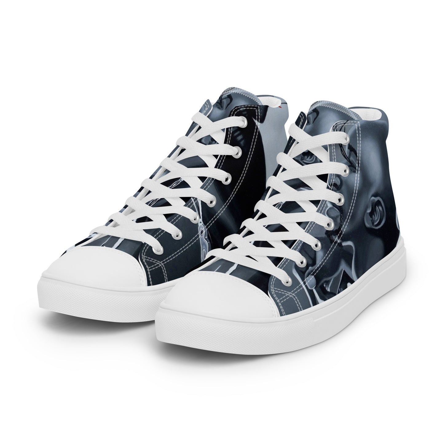 Microphone Fiend Men’s high top canvas shoes