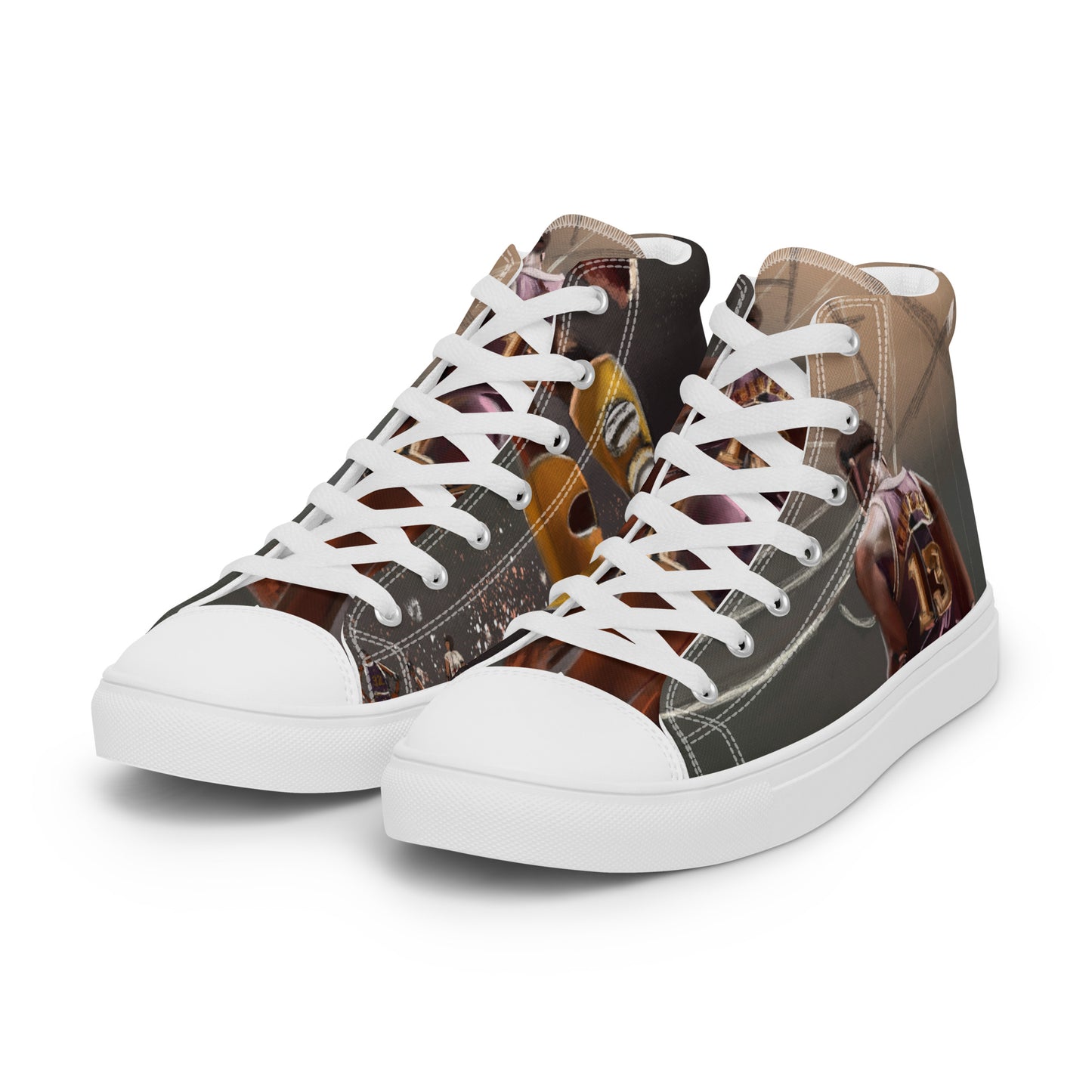 Men’s high top canvas shoes