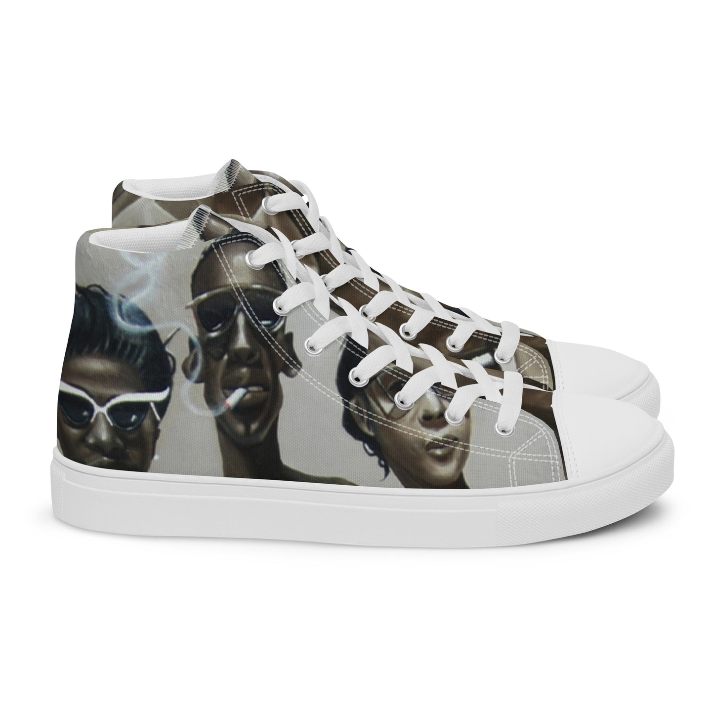 Two By The Hips  high top canvas shoes