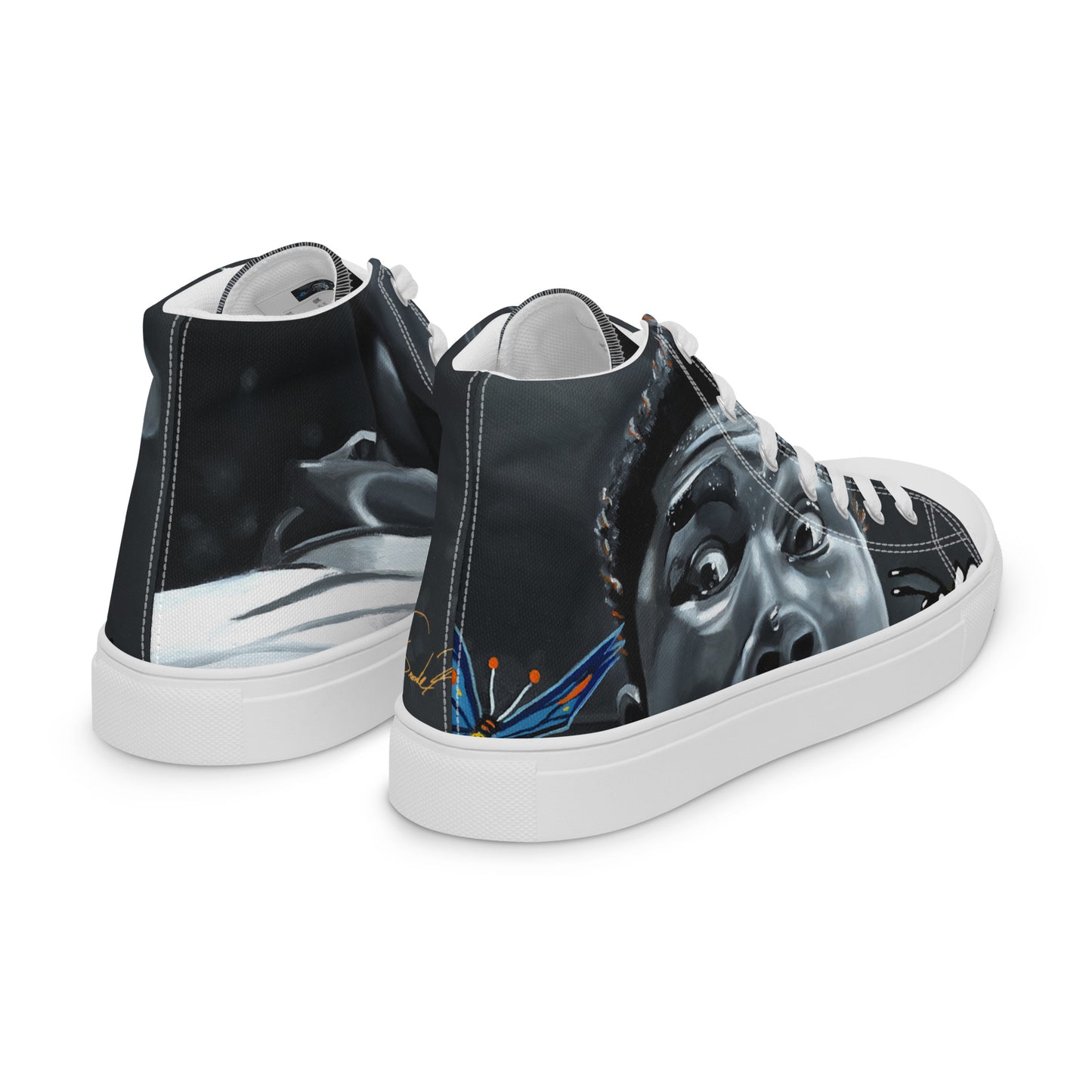 Men’s high top canvas shoes