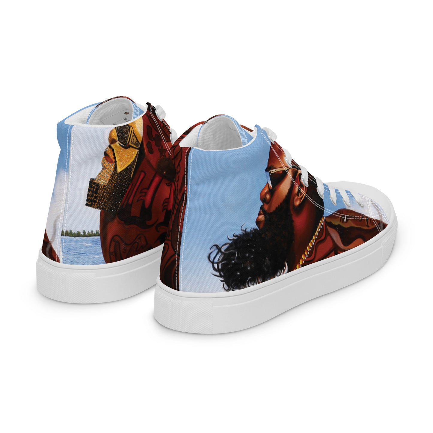 Men’s high top canvas shoes