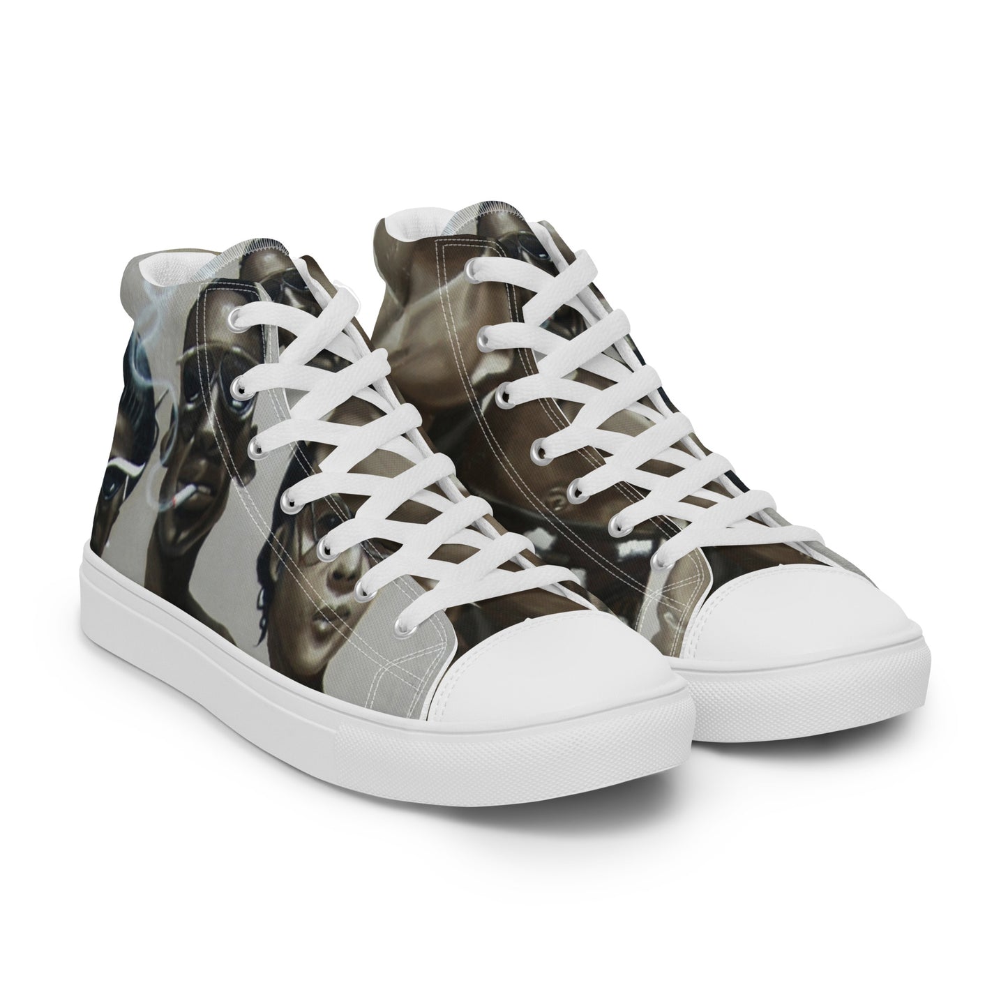 Two By The Hips  high top canvas shoes