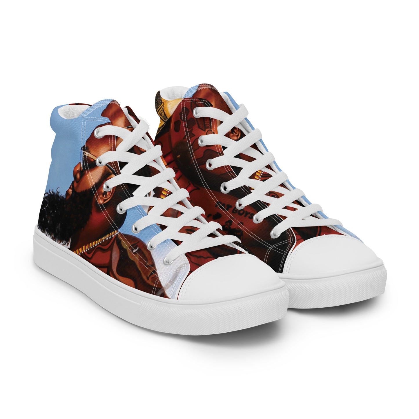 Men’s high top canvas shoes