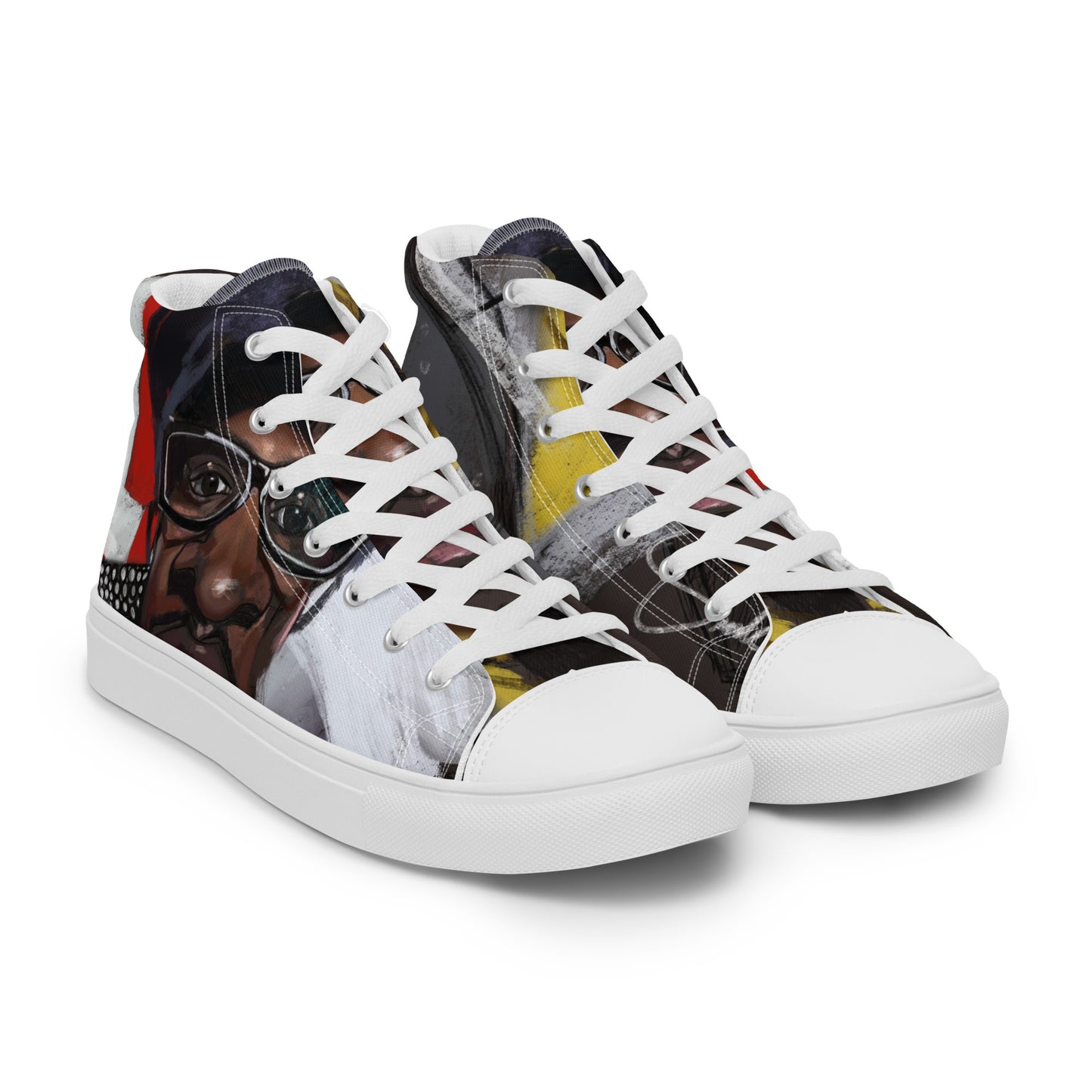 3 Stacks Men’s high top canvas shoes