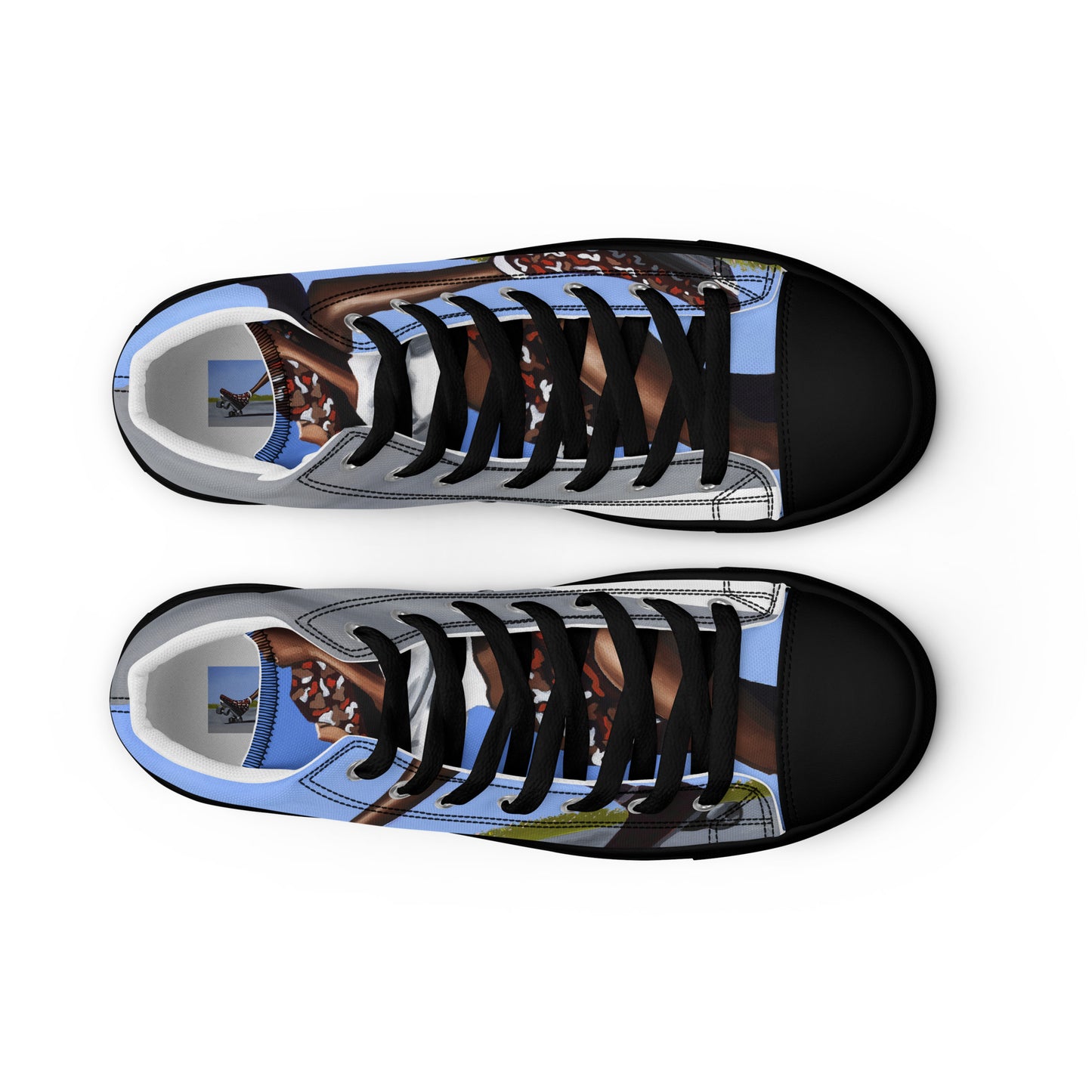 Women’s high top canvas shoes