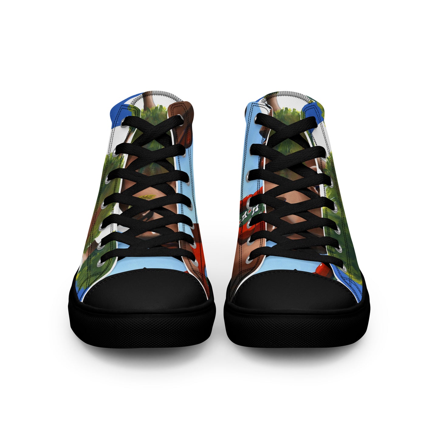 Women’s high top canvas shoes