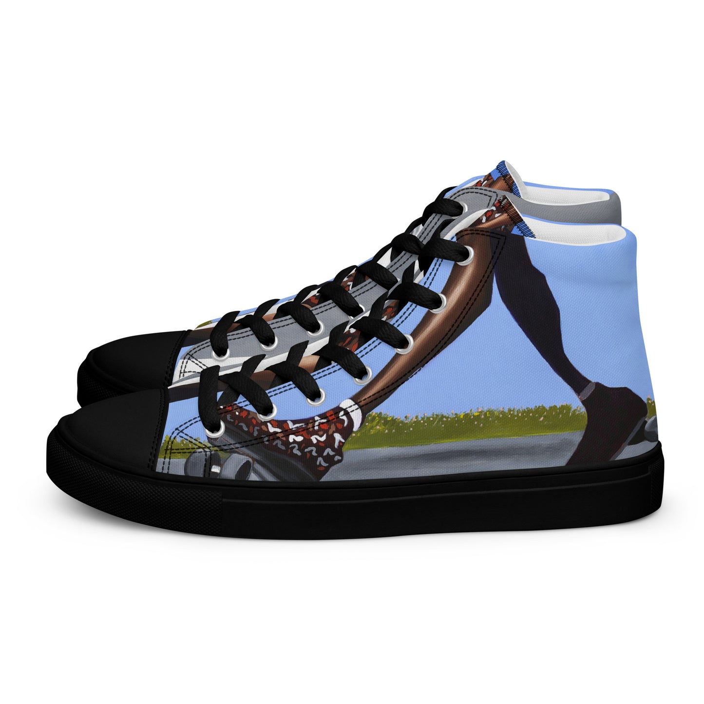 Women’s high top canvas shoes
