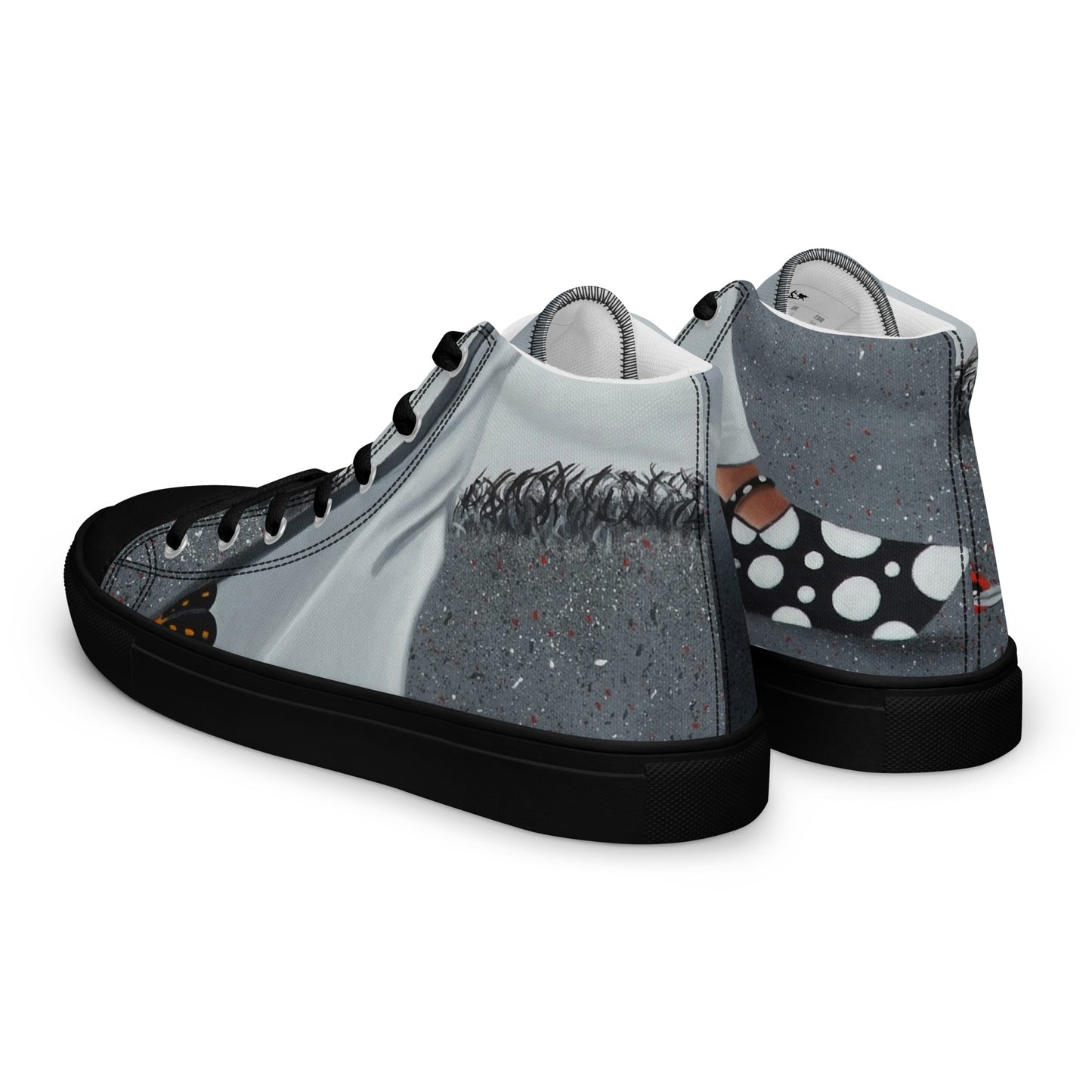 Women’s high top canvas shoes