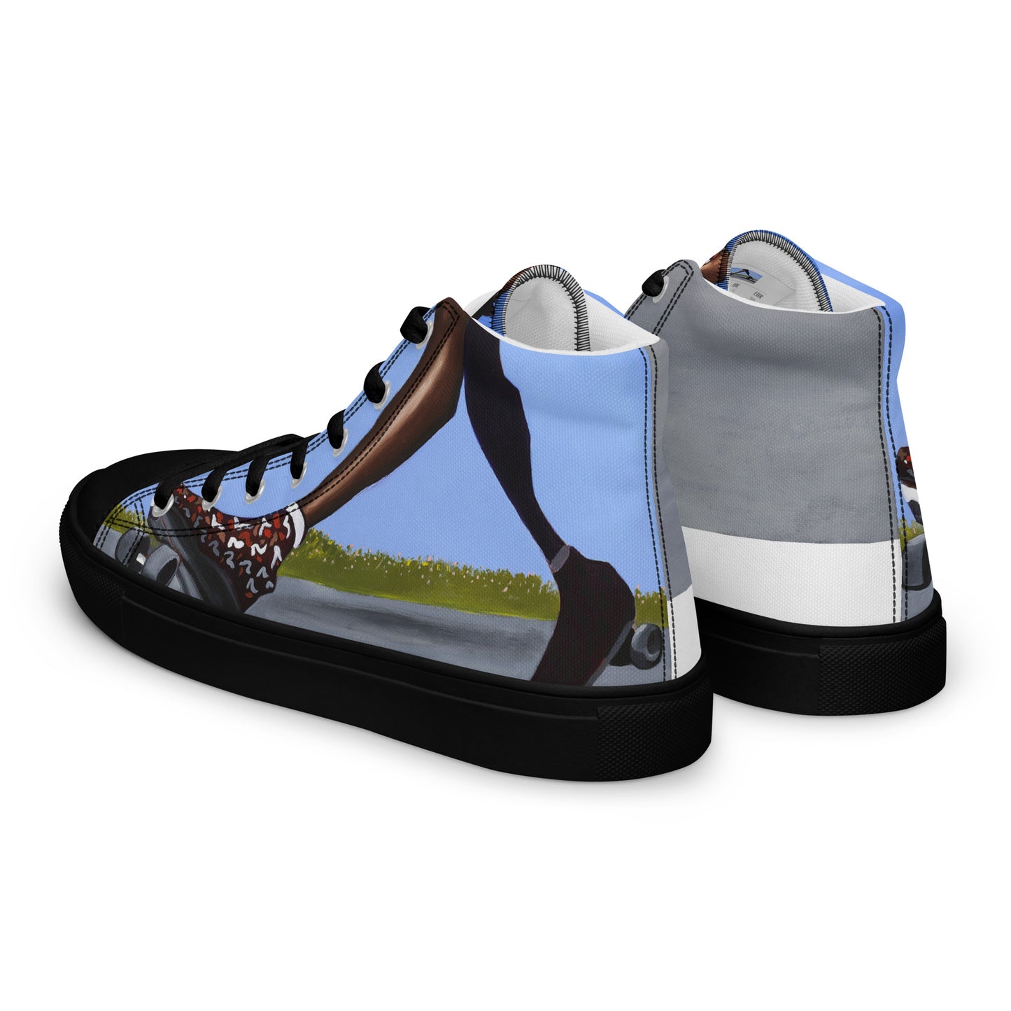Women’s high top canvas shoes