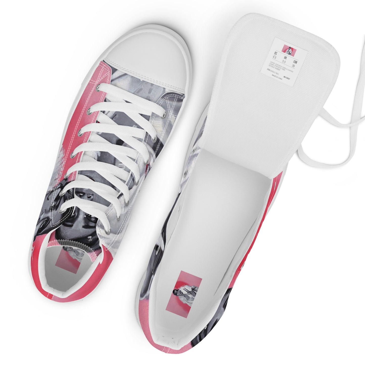 Women’s high top canvas shoes