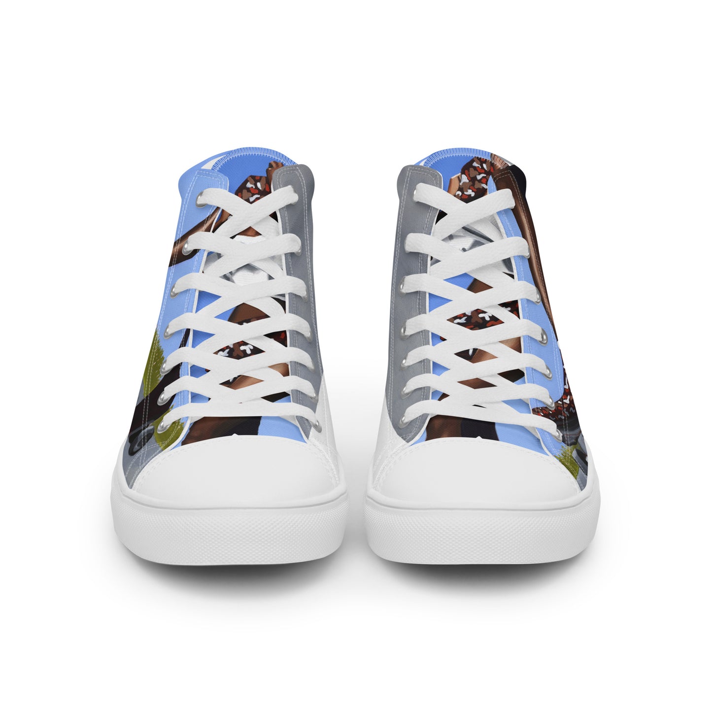 Women’s high top canvas shoes