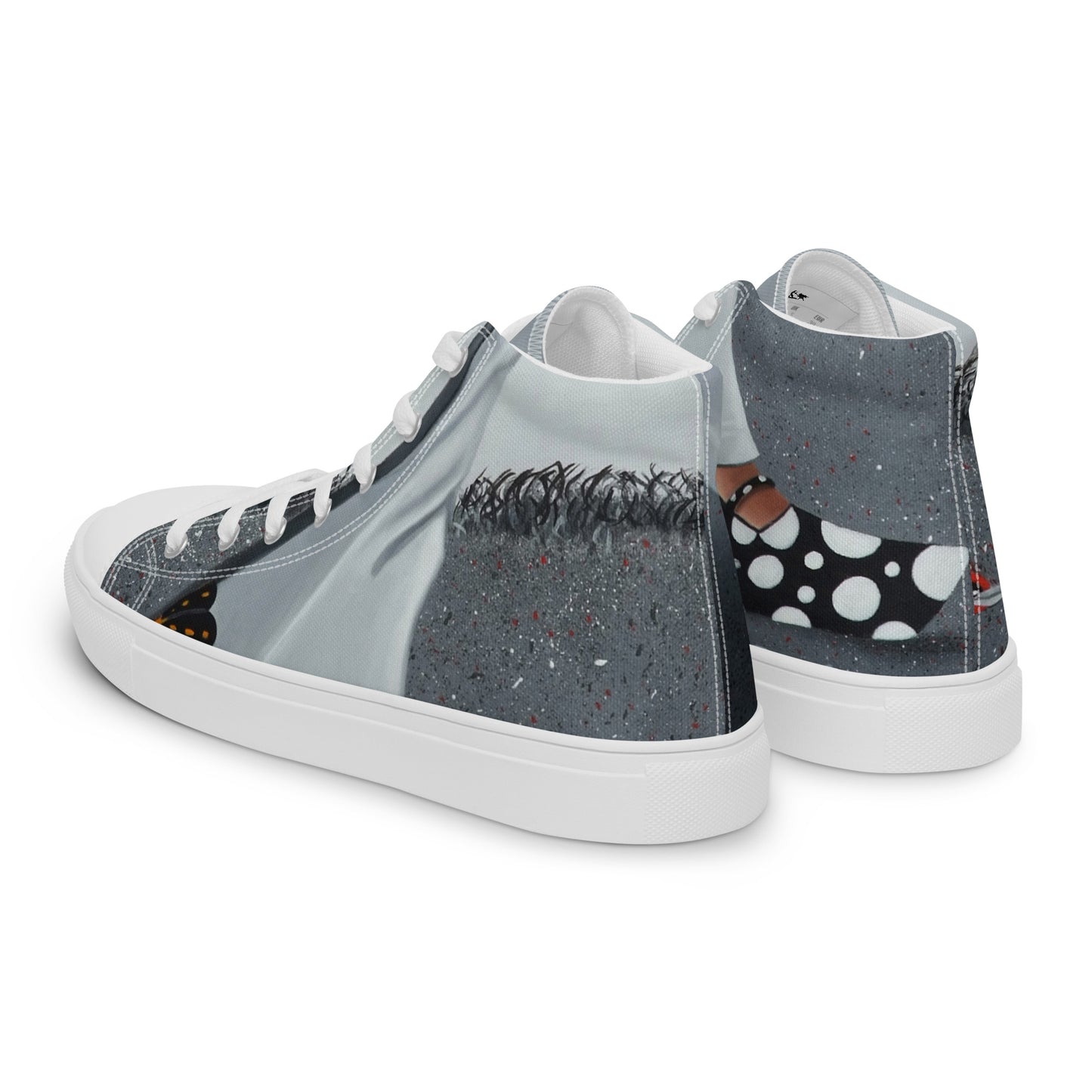 Women’s high top canvas shoes