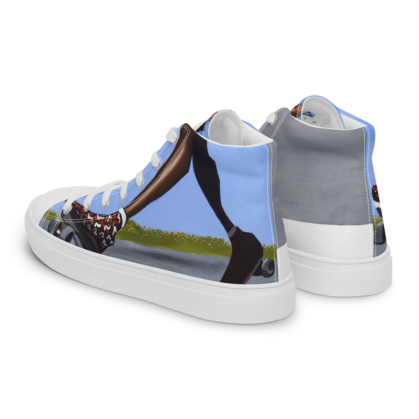 Women’s high top canvas shoes