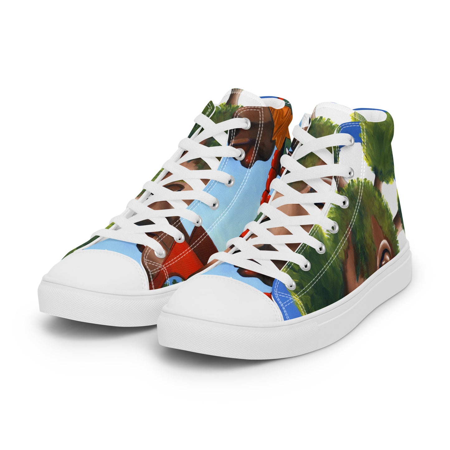 Women’s high top canvas shoes