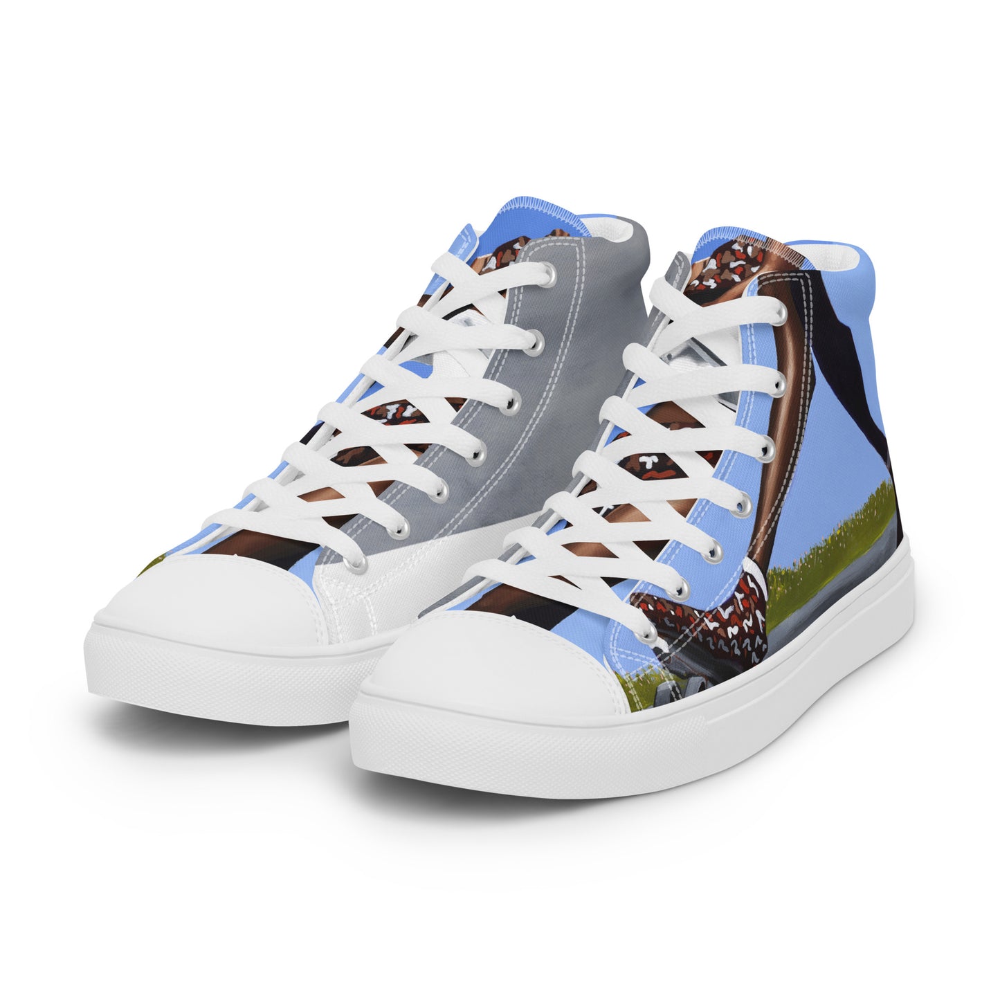 Women’s high top canvas shoes