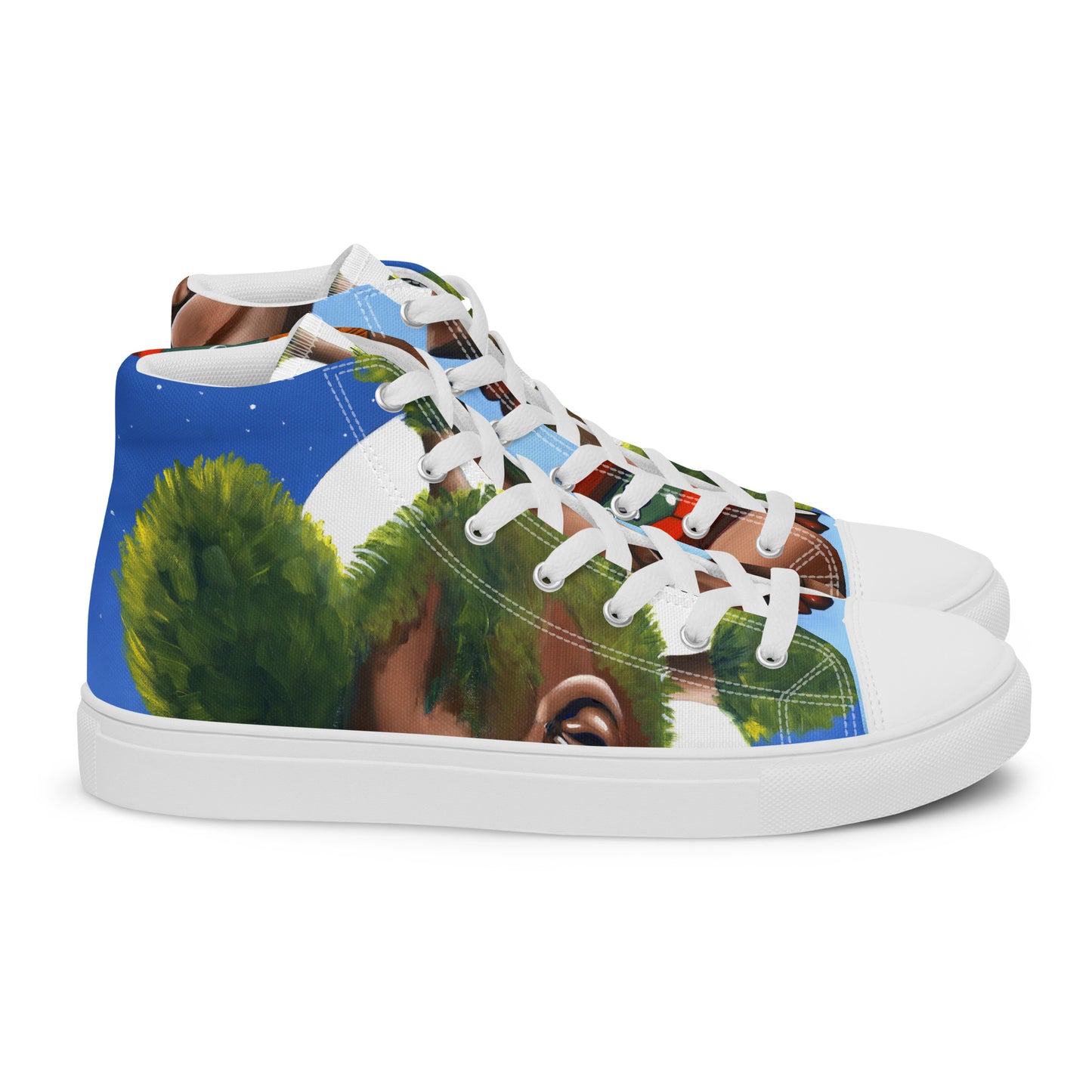 Women’s high top canvas shoes