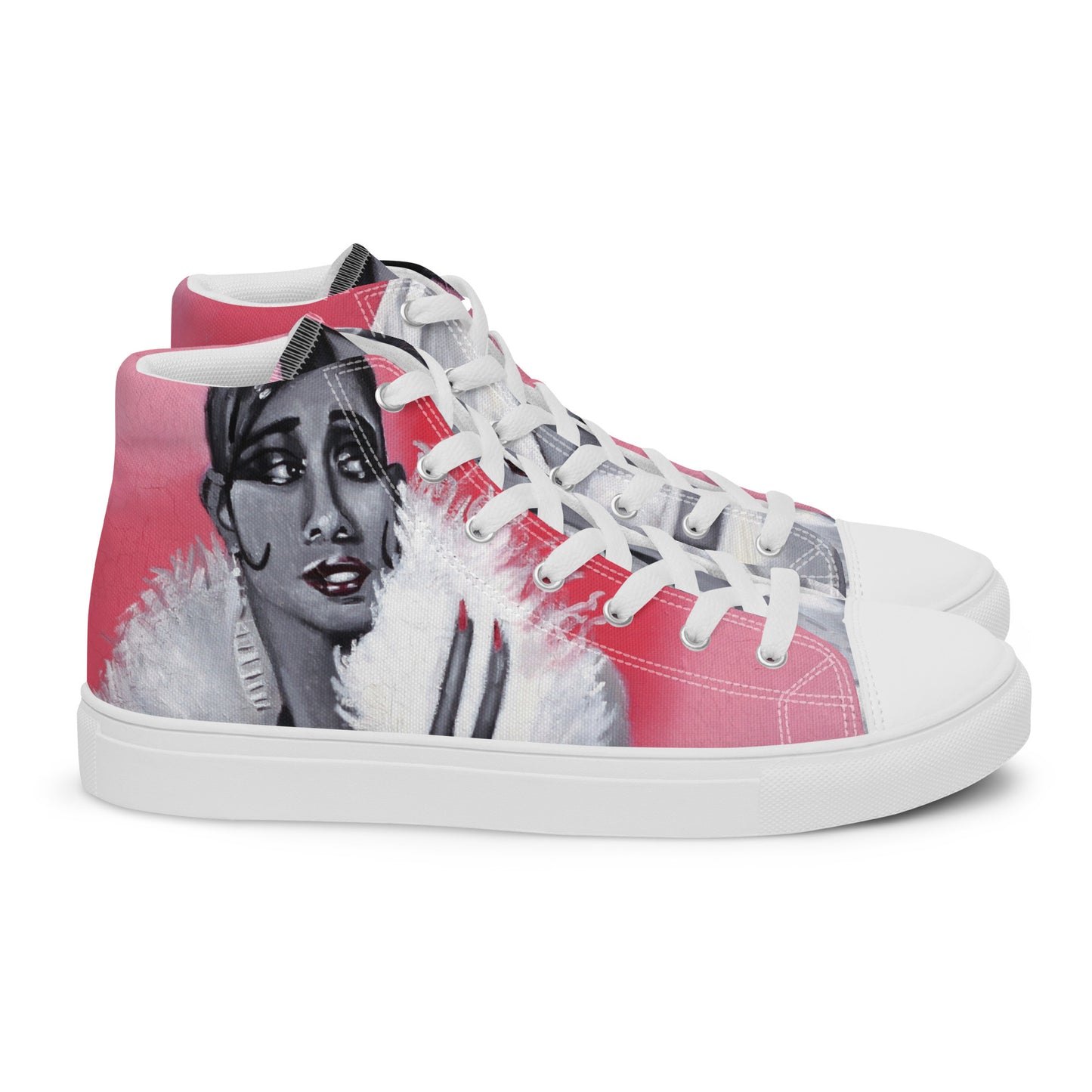 Women’s high top canvas shoes