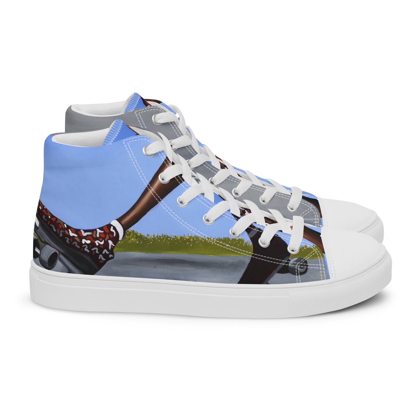 Women’s high top canvas shoes