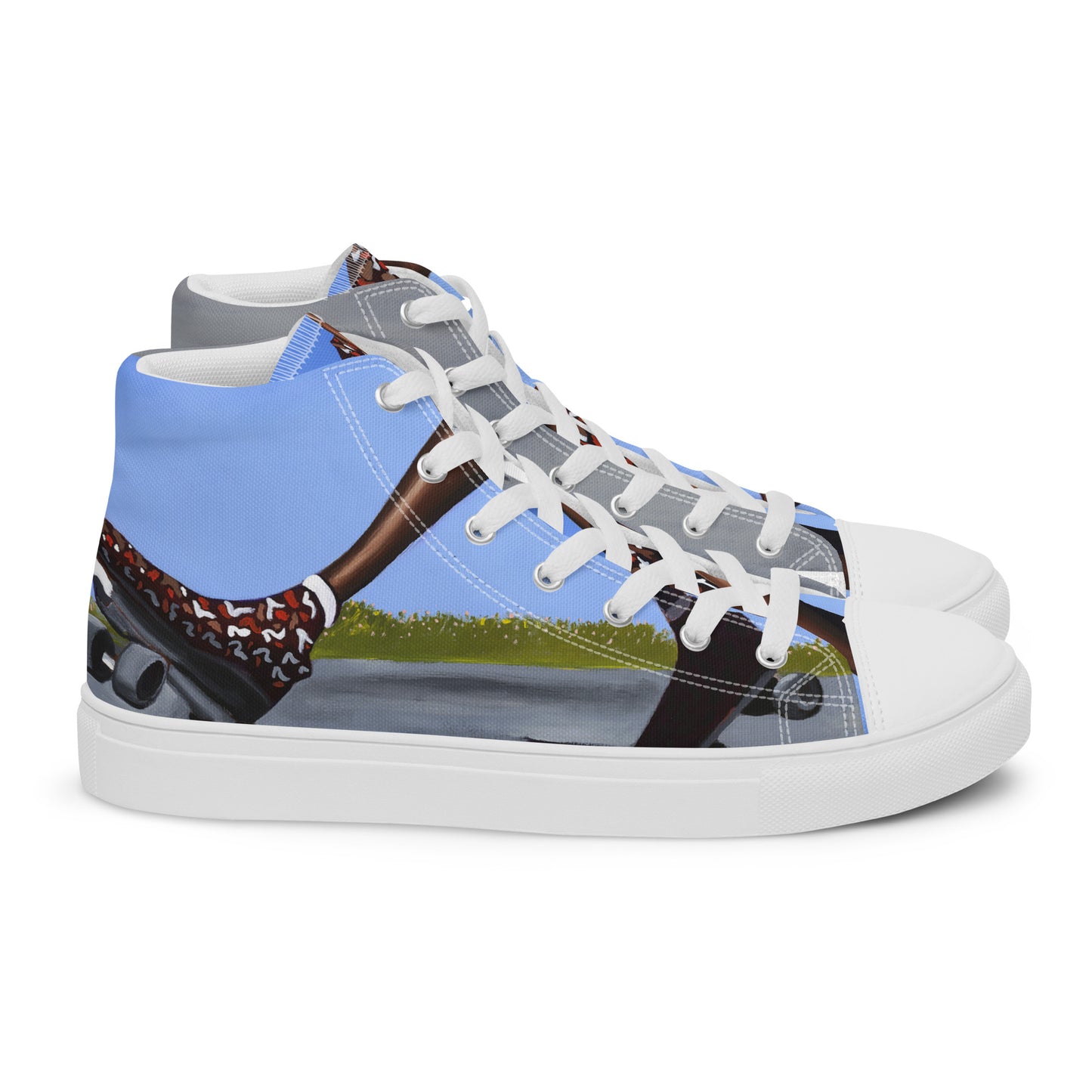 Women’s high top canvas shoes