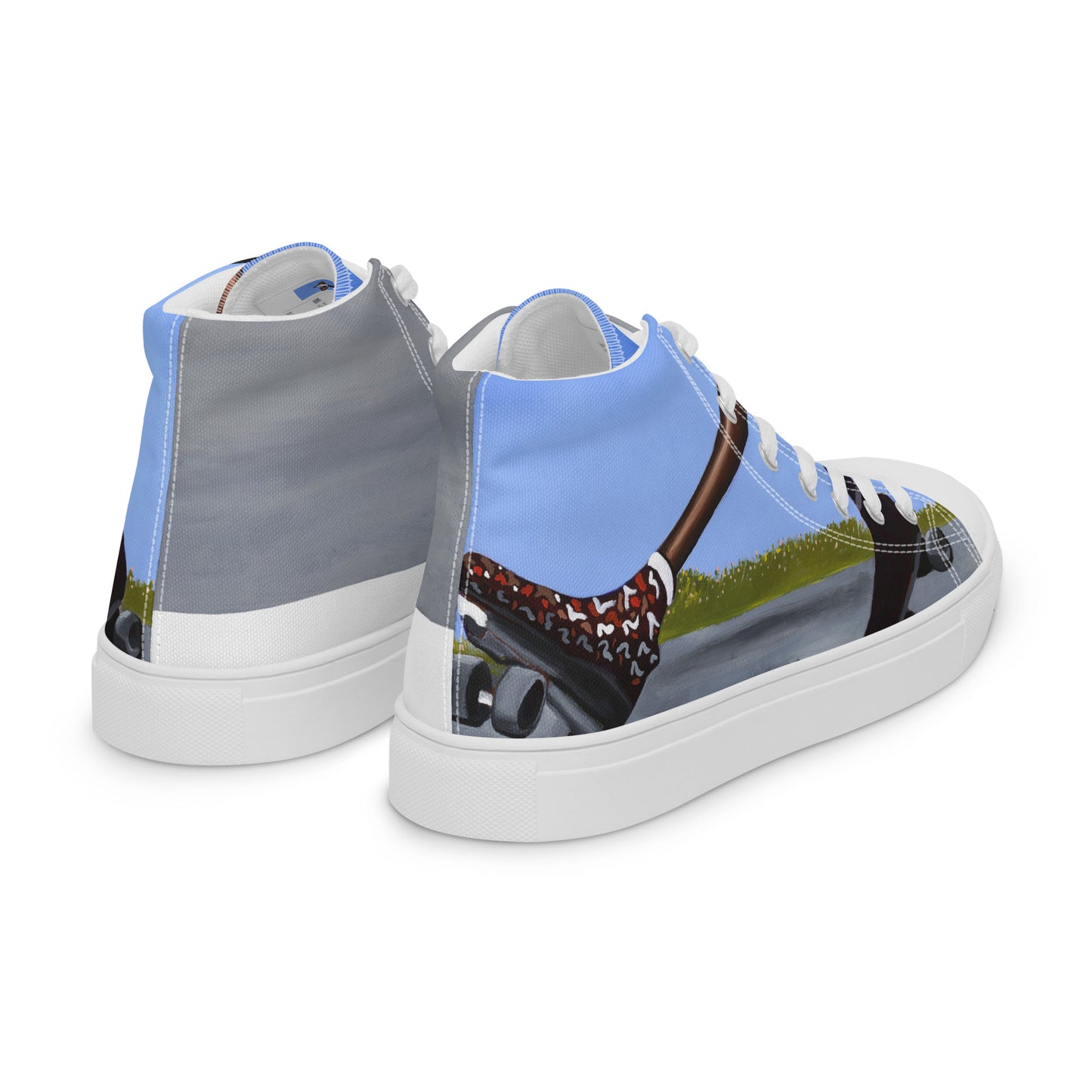 Women’s high top canvas shoes