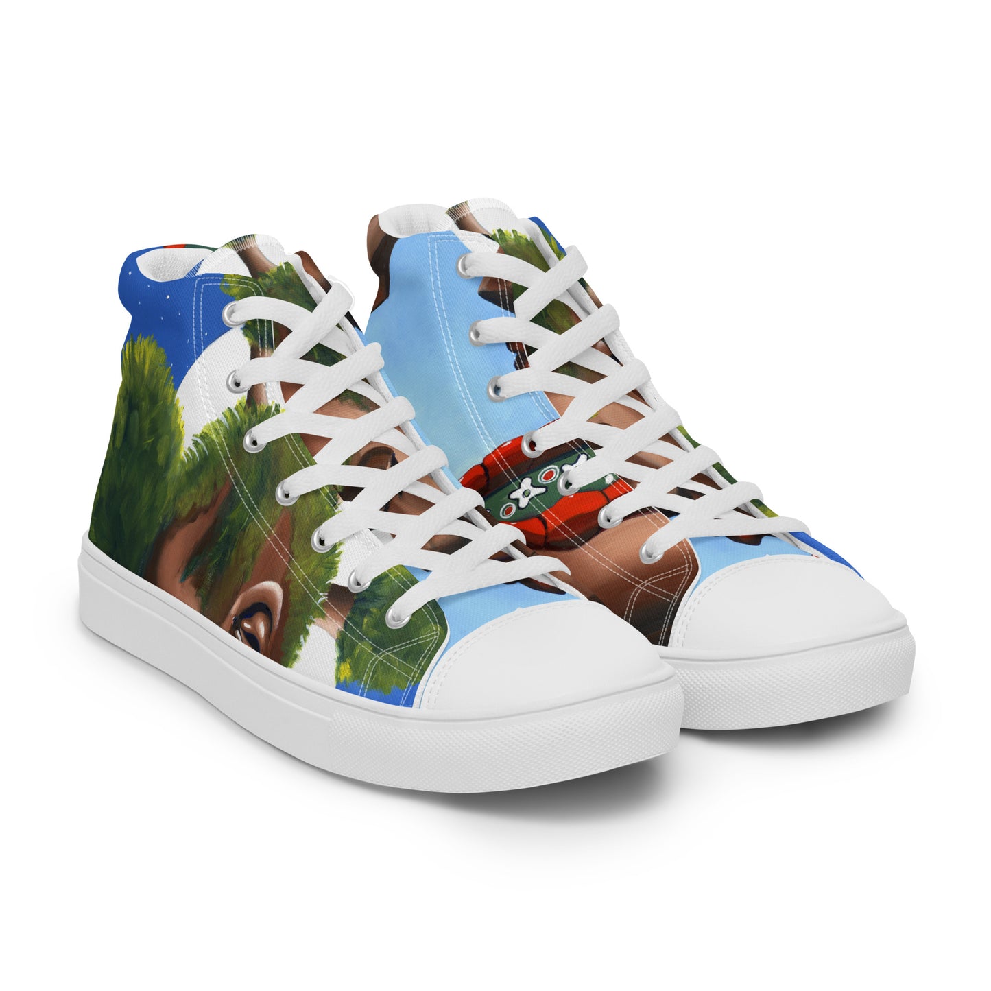 Women’s high top canvas shoes